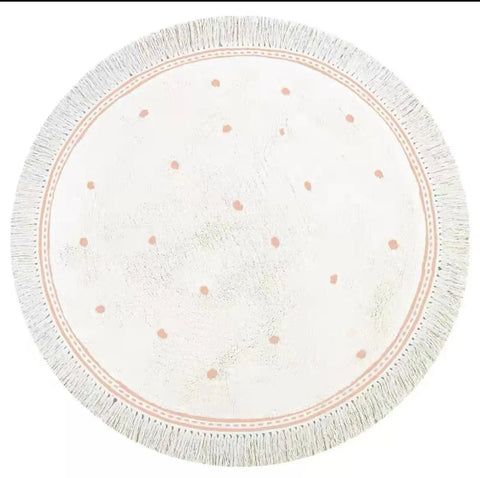 Navak Carpet Exclusive Picks Summer Ins Floor Mats, Round French Bedroom Floor Mats, Children's Room Sofa, Coffee Table, Wardrobe Mat, Home Decoration