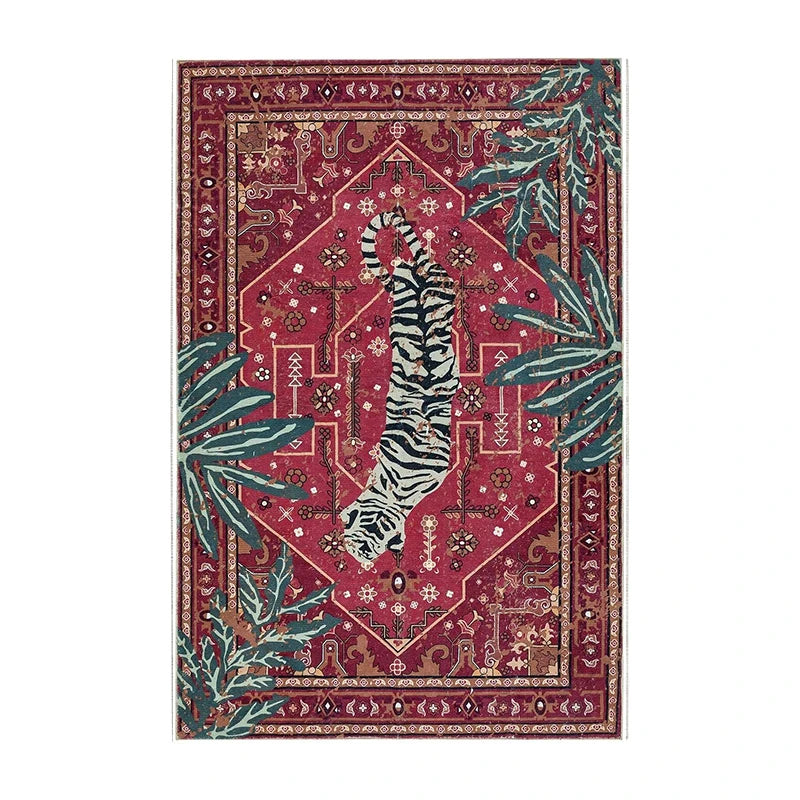 Navak Carpet Living Room Carpet Non-slip Machine Washable Easy To Fold Bedroom Rug Imitation Cashmere Retro Large Size Floor Mat Alfombra 양탄자