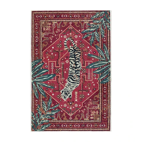 Navak Carpet Living Room Carpet Non-slip Machine Washable Easy To Fold Bedroom Rug Imitation Cashmere Retro Large Size Floor Mat Alfombra 양탄자