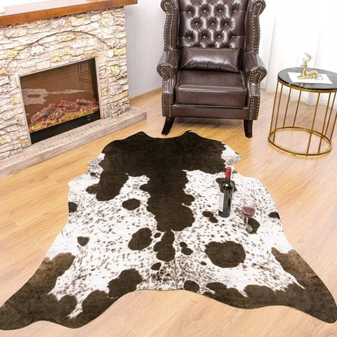 Navak Carpet American style Animal Print Rug faux fur cowhide rug Bedroom carpet room carpet for living room rugs house decoration floor mats