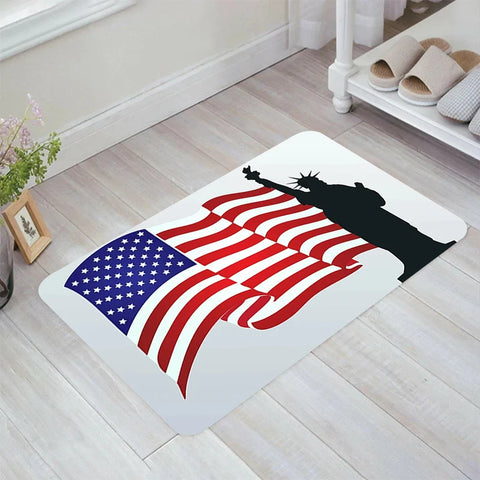Navak Carpet Flag of American Floor Mat Carpets Room Mats Rugs Home Doormat Entrance Door Kitchen Carpet Balcony Foot Rug Bathroom Bath House