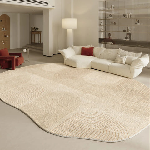 Navak Carpet Irregular Shapes Living Room Decoration Carpet Modern Style Rugs for Bedroom Home Thicken Plush Rug Fluffy Soft Lounge Floor Mat