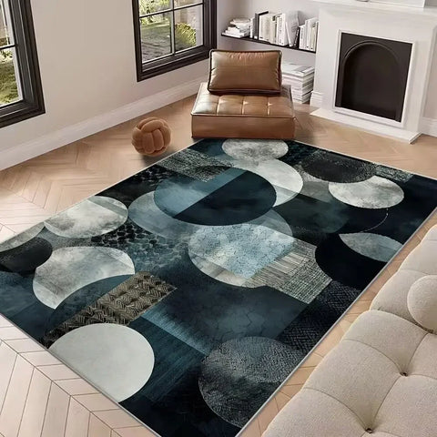 Navak Carpet New Abstract Carpet for Living Room Nordic Decoration Home Sofa   Rugs Geometric Bedroom Bedside Soft Floor Mat Non-slip