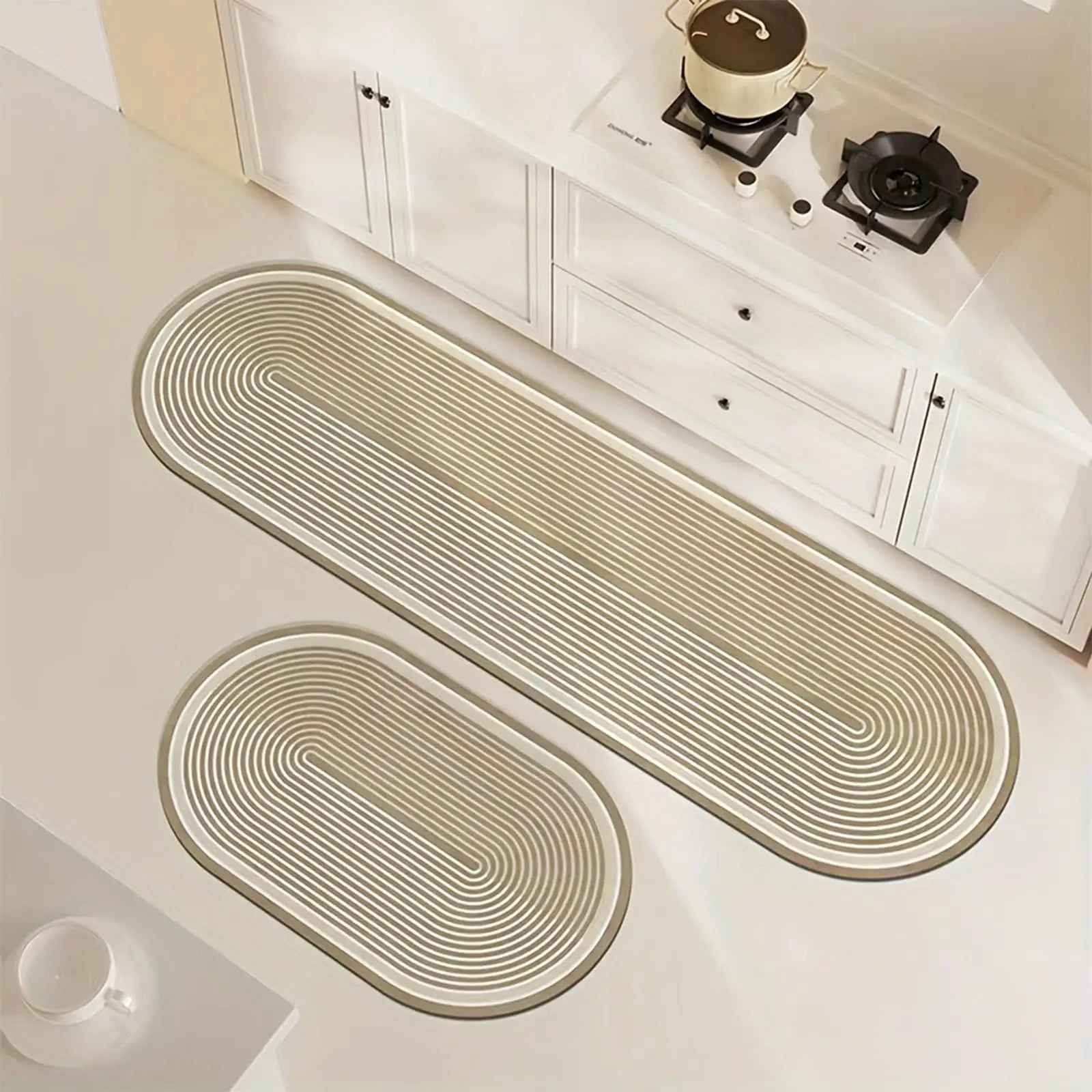 Navak Carpet Exclusive Picks 2pcs Kitchen Rug Washable Non Slip Soft Stain Resistant Mat for Floor Kitchen Laundry Room Hallway Runner Rugs Home Decor