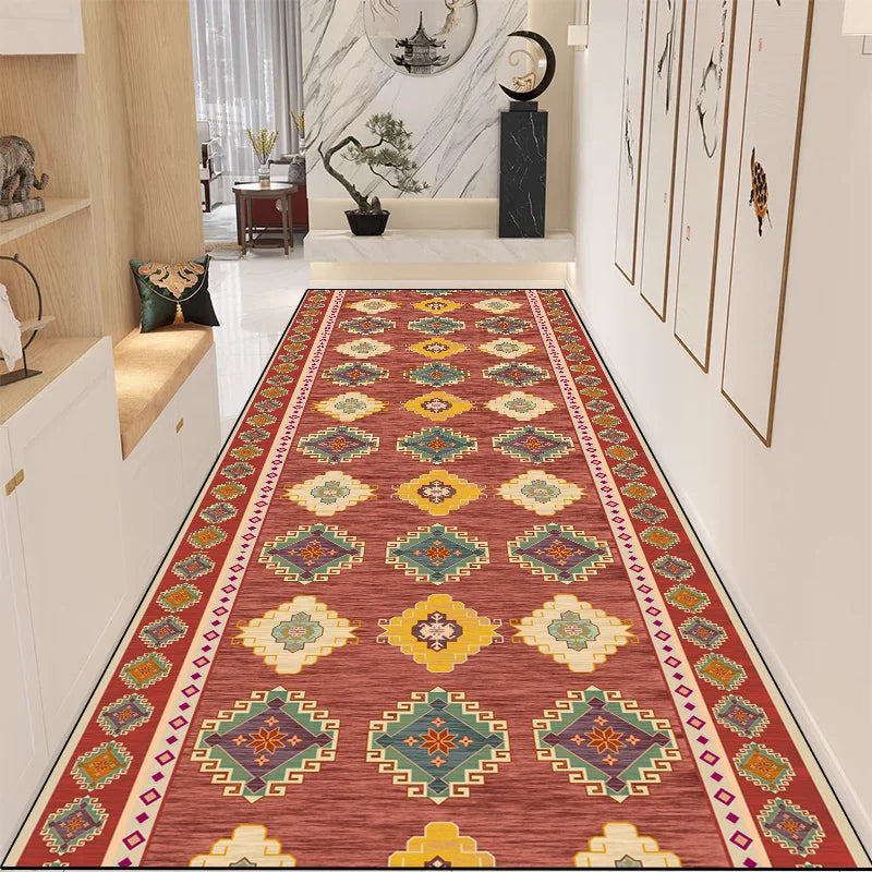 Navak Carpet Exclusive Picks New Chinese Retro Long Carpet Non-Slip Wear Entrance Corridor Modern Zen Space Floor Mat Home Decoration