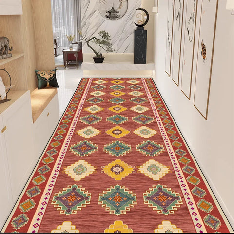 Navak Carpet Exclusive Picks New Chinese Retro Long Carpet Non-Slip Wear Entrance Corridor Modern Zen Space Floor Mat Home Decoration