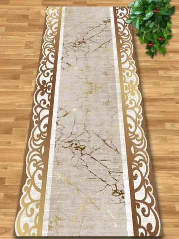 Navak Carpet Luxury Gold Hall Corridor Carpet High End Hotel Lobby Decoration Entryway Carpets Non-slip Carpet Runner Customizable Aisle Rug