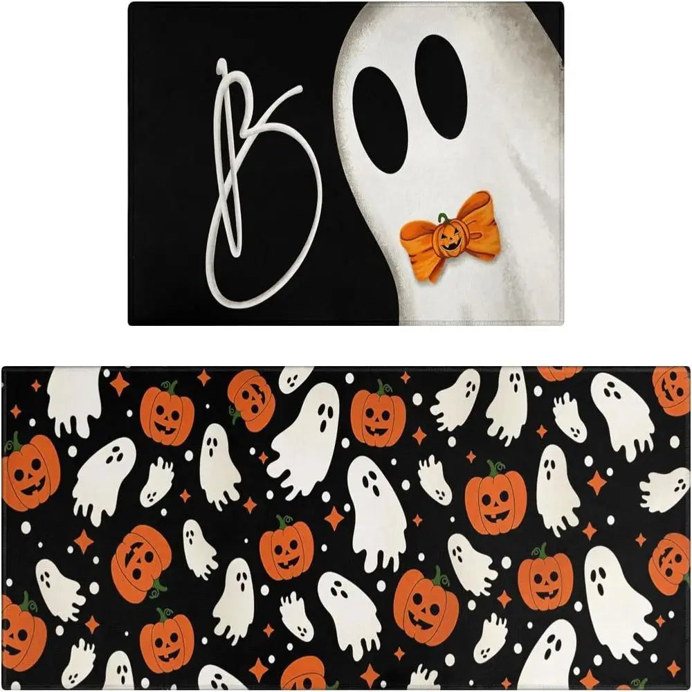 Navak Carpet Exclusive Picks Halloween Ghost Rug Kitchen Stain-Resistant Water-And Oil-Repelling Bathroom Anti-Slip Floor Mat Home Decoration