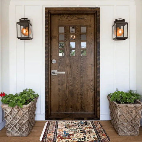 Navak Carpet Blue Antique Persian Isfahan Silk Rug With Animals Front Floor Door Entrance Mat Tribal Ethnic Floral Bath  Doormat Carpet Rug