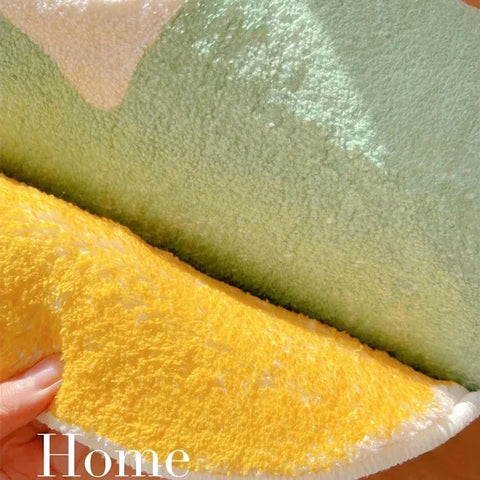 Navak Carpet Bedroom Home Carpet Bedside Rug Decoration Living Room Soft Door Mats Leaf Print Fluffy Plush Floor Mat Shaggy Alfombra 양탄자