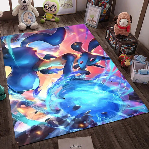 Navak Carpet Daily Picks Cartoon Anime Pokemon Carpet Floor Mat Gengar Lucario Living Room Bathroom Bedside Rug Home Decor