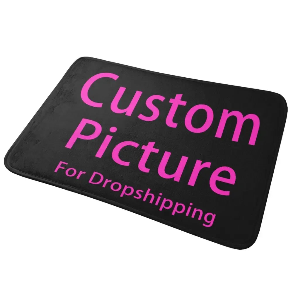Navak Carpet Personalized Custom Photo Logo Front Door Mat Anti-Slip Absorbent Customized DIY Print Doormat Living Room Entrance Rug Carpet