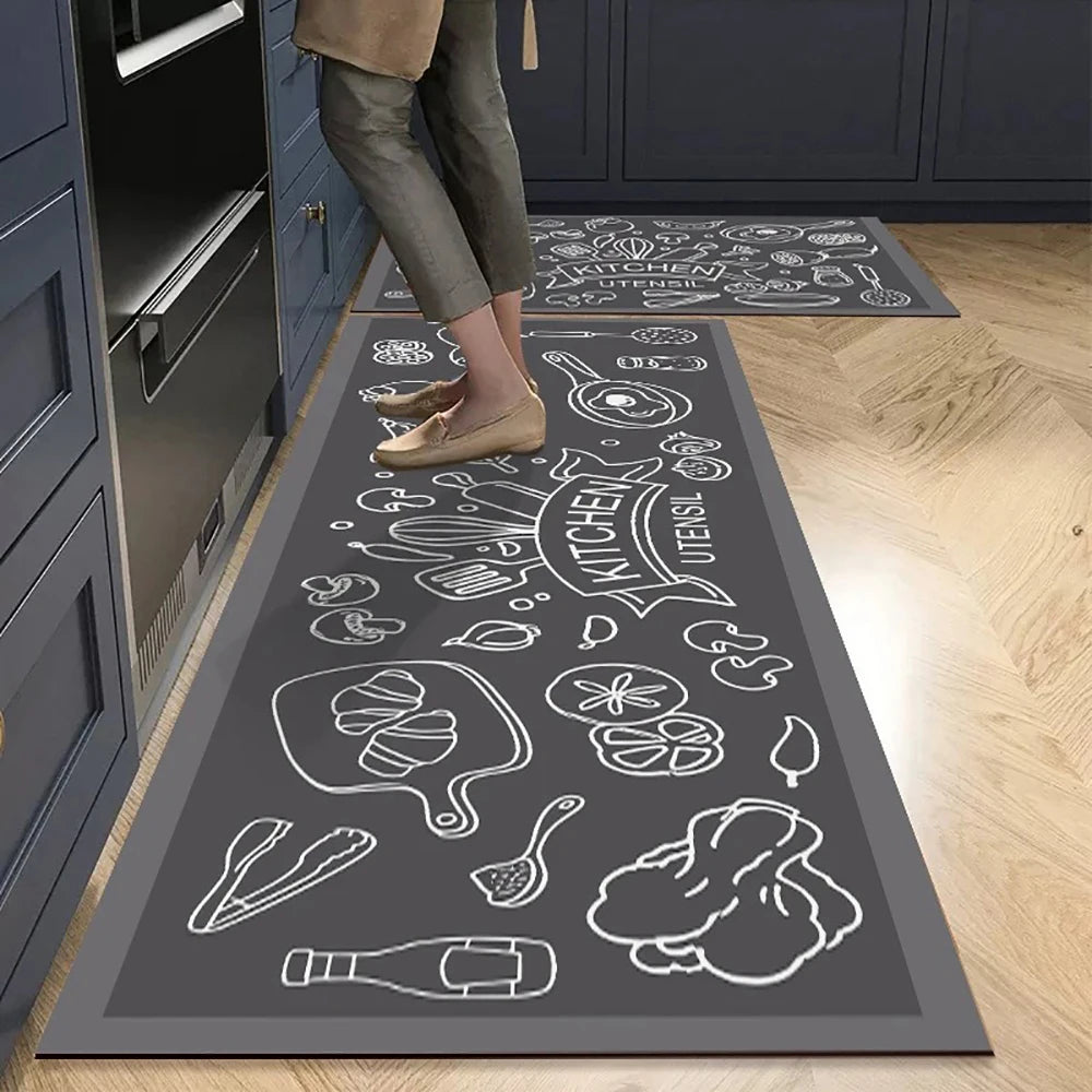 Navak Carpet Non-slip Kitchen Mat Long Rugs Crystal Velvet Carpet for Living Room Absorbent Foot Mats Bedroom Doormat Alfombra Small Rugs