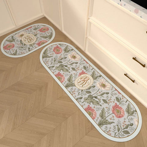 Navak Carpet Absorbent Kitchen Rug Non-slip Floor Mat Absorb Oil Kitchen Long Area Rug Bedroom Carpet Entrance Doormat Home Decor Room Tapis
