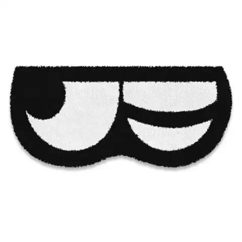 Navak Carpet Cartoon cute eyes imitation cashmere carpet bedroom bedside floor mat living room absorbent non-slip sofa coffee table mat