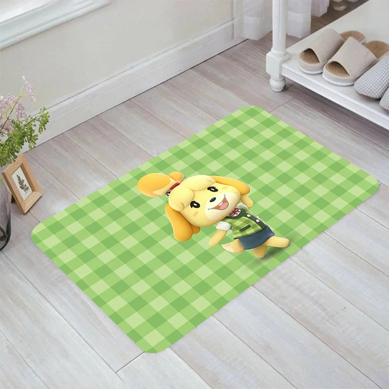 Navak Carpet Animal C-Crossing Game Floor Mat Home Carpet Entrance of House Room Rugs Carpets Balcony Kitchen Rug Foot Doormat Door Mats Bath