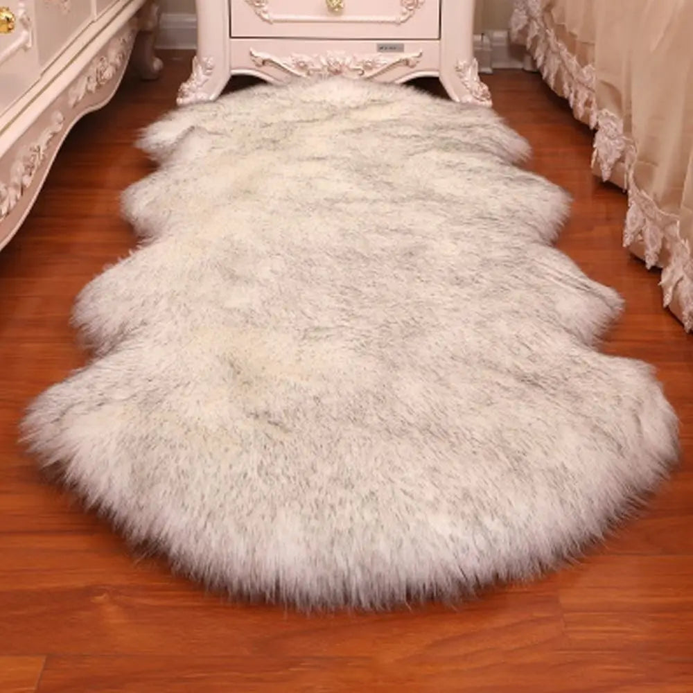 Navak Carpet Washable Imitation Wool Floor Protection Fluffy Shaggy Non Slip Sheepskin Rug Soft Rugs Bedroom Mats Faux Fur