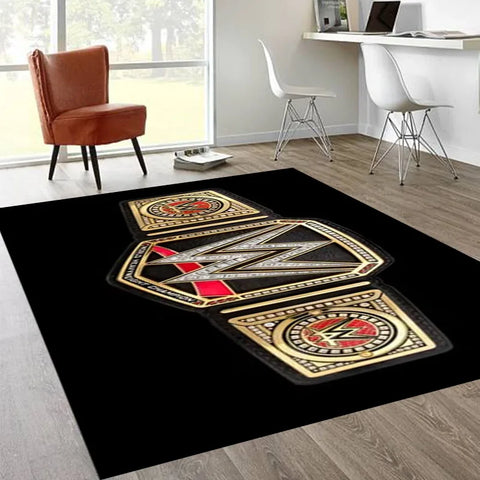 Navak Carpet Wrestling Sports W-Wwe Printed Carpet Non -slip Carpet Bedroom Decor Carpet for Living Room Carpet Home Decor