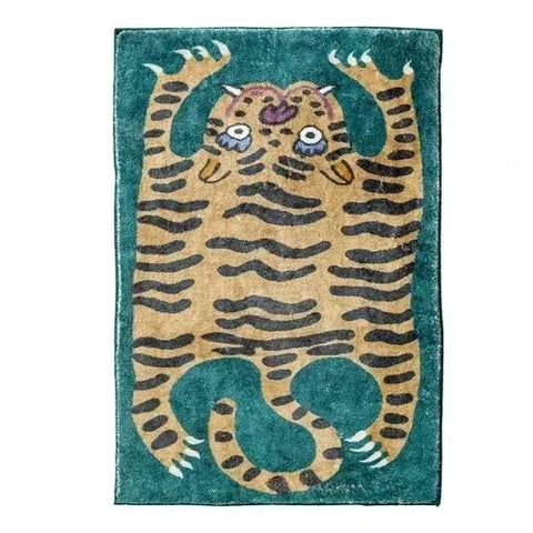 Navak Carpet Carpet for Living Room Tiger Leopard Print Plush Bedroom Bedside Mats Home Decoration Cartoon Fluffy Rugs Ковер Tapis Tapete 러그