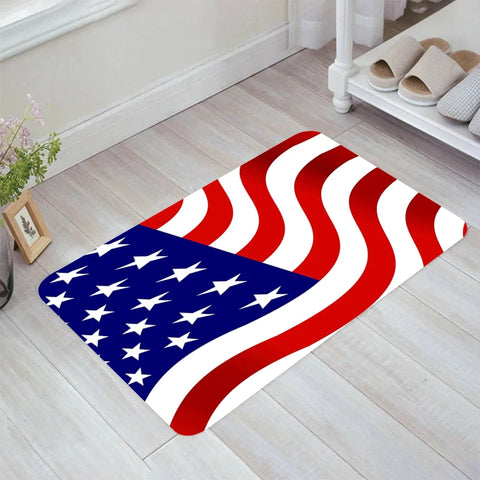 Navak Carpet Flag of American Floor Mat Carpets Room Mats Rugs Home Doormat Entrance Door Kitchen Carpet Balcony Foot Rug Bathroom Bath House