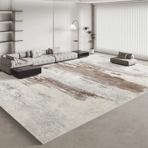 Navak Carpet Italian Minimalist Carpets for Living Room Light Luxury Bedroom Decor Plush Carpet Fluffy Soft Grey Area Rug Home Thickened Mat