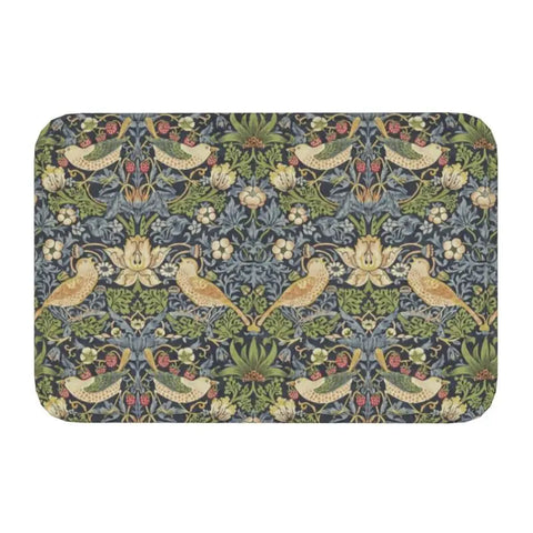 Navak Carpet Custom William Morris Compton Floral Art Nouveau Pattern Doormat Bath Door Floor Mat Textile Pattern Toilet Rug Carpet Footpad