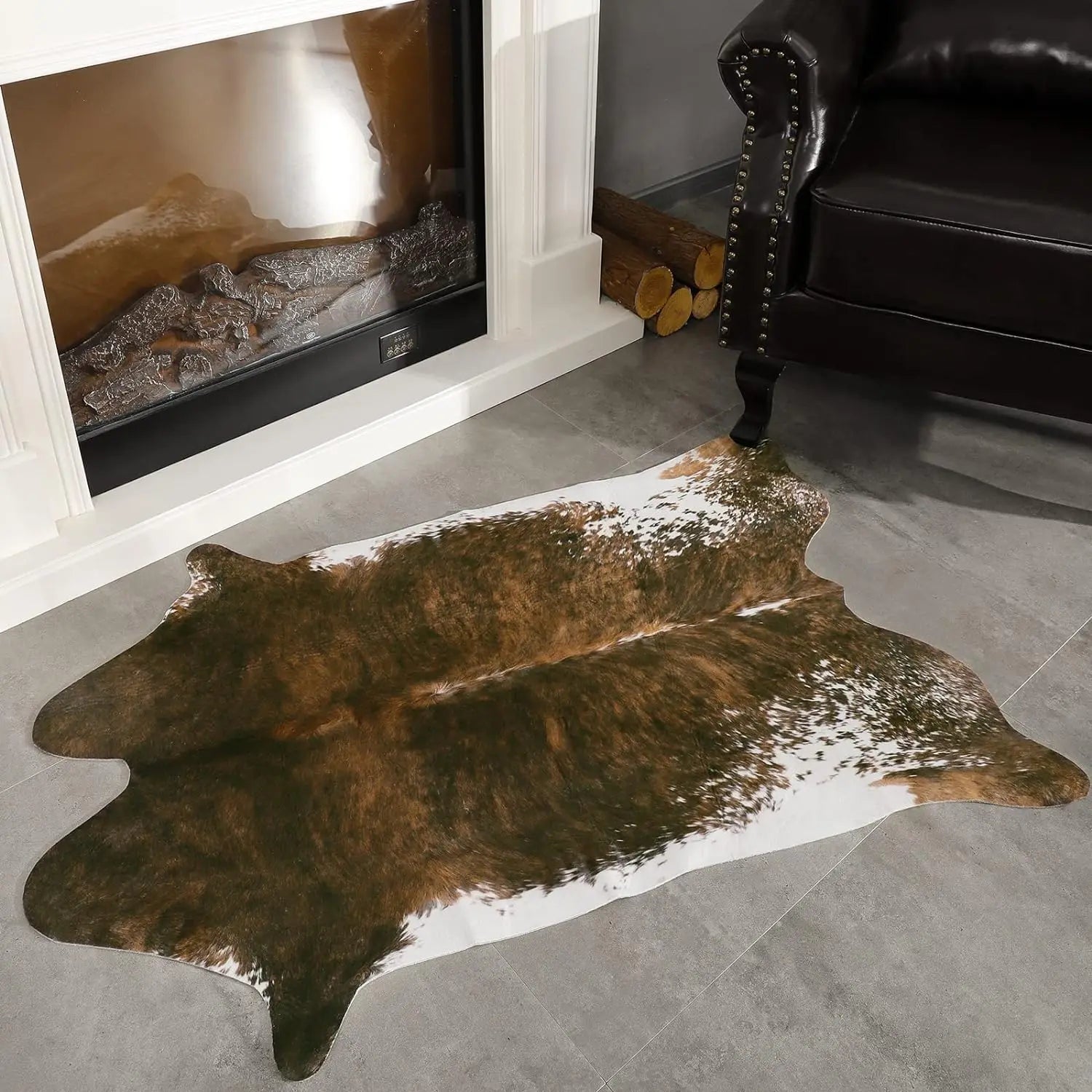 Navak Carpet American style Animal Print Rug faux fur cowhide rug Bedroom carpet room carpet for living room rugs house decoration floor mats