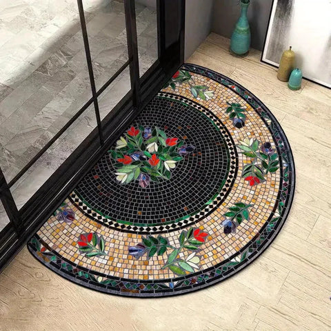 Navak Carpet Exclusive Picks Entrance Door Mat, Retro Stone-patterned Floor Mat, Dust-proof and Anti-slip Entrance Carpet, Welcome Floor Mat