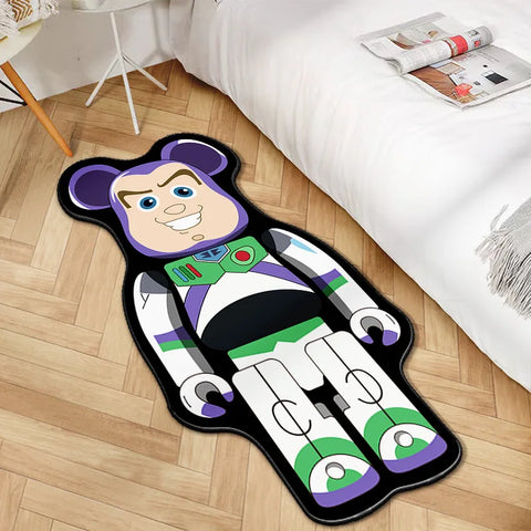 Navak Carpet Irregular Cartoon Bearbricks Rug Multicolor Violence Bear Carpet For Bedroom Bedside Non-Slip Fashion Home Floor Mat Rugs