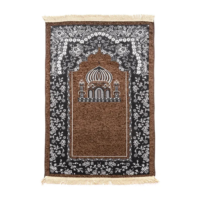 Navak Carpet Women Men Muslim Prayer Rug Worship Kneel Printed Floor Mat Protable Travel Prayer Rugs Ramadan Gift Soft Islamic Prayer Rug