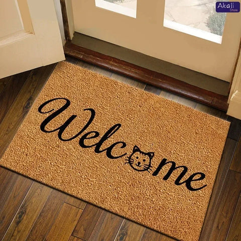 Navak Carpet High Quality Imitation Coconut Doormat Non-slip Absorbent Floor Mat Porch Outdoor Welcome Mat Home Decoration