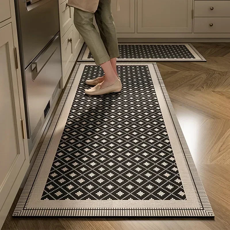 Navak Carpet Kitchen Floor Mat Absorbent Non-slip Carpet Diatom Mud Long Foot Mats Minimalist Style Home Decoration Rug for Bathroom 주방 카펫