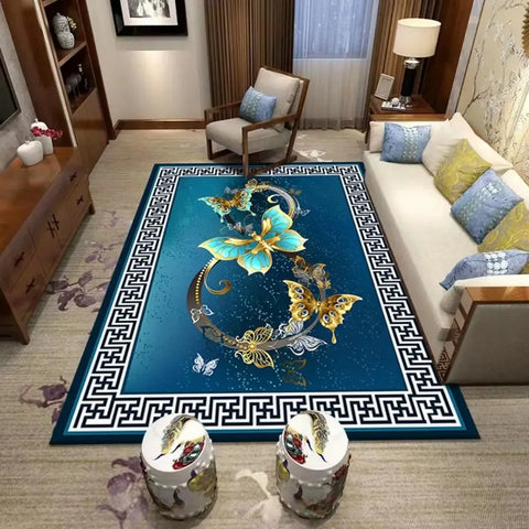 Navak Carpet Large Size New Chinese Rug, Floral Bird and Creative Pattern Living Room Mat, Home Decor Carpet, Diverse Scene Floor Cover