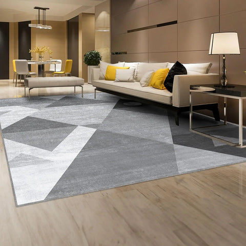 Navak Carpet HOMFINE Washable Modern Area Rug - Geometric Stylefor Living Room, Bedroom, Machine Washable Rug Soft Non Slip Non She