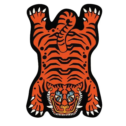 Navak Carpet Exclusive Picks Creative Cartoon Tiger Rug Cute Animal Living Room Children's Bedroom Bed Blanket Home Decor Kitchen Balcony Floor Mat