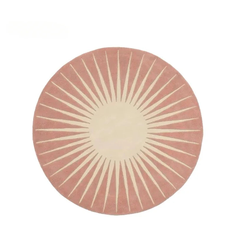 Navak Carpet Modern Style Living Room Home Floor Mat Non-Slip Bedroom Decoration Round Carpet Washable Leisure Rug