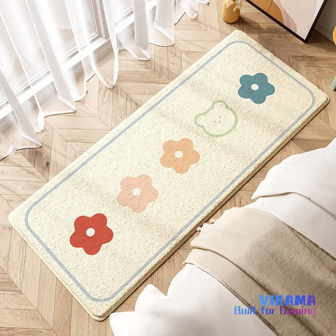 Navak Carpet Exclusive Picks Minimalist Style Faux Cashmere Carpet Bedroom Bedside Rugs Office Long Non-Slip Floor Mats Home Decoration