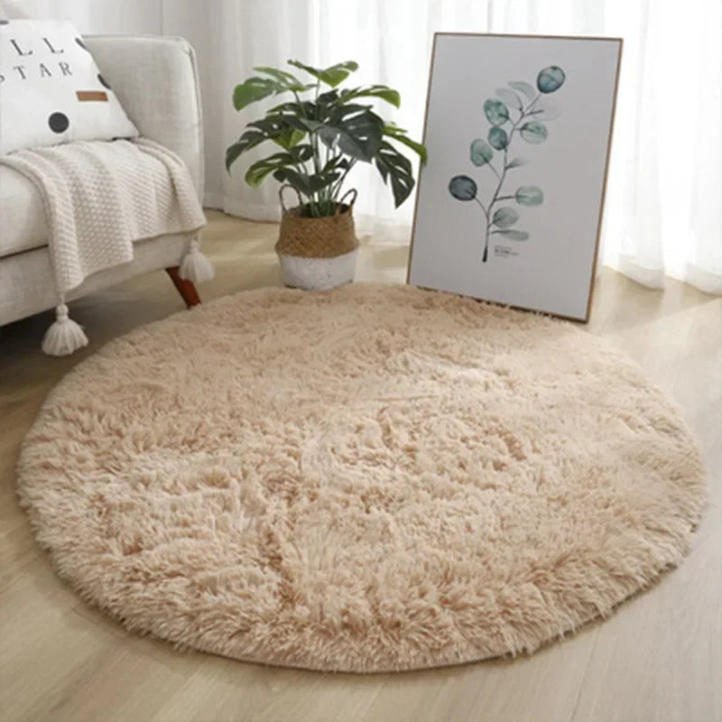 Navak Carpet Exclusive Picks Cute Non-slip round Soft Shaggy Rug Modern round Rugs for Kids Bedroom Fluffy Shaggy round Rugs for Baby Room