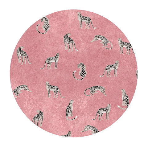 Navak Carpet Light Luxury Bedroom Decor Round Carpet Thickend Plush Bedside Floor Mat Fluffy Soft Rug Leopard Pattern Carpets for Living Room