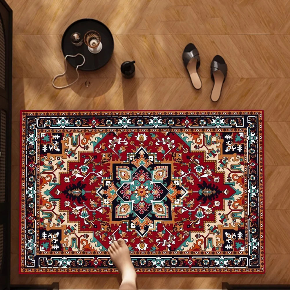 Navak Carpet Persian style Floor Mat Kids Room Bedroom Decoration Balcony Anti-Slip Doormat Living Room Welcome Rug