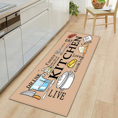 Navak Carpet Kitchen Rug Durable Home Entrance Doormat High-end Kitchen Mats for Floor Waterproof House Hold Washable Non-slip Large Carpet