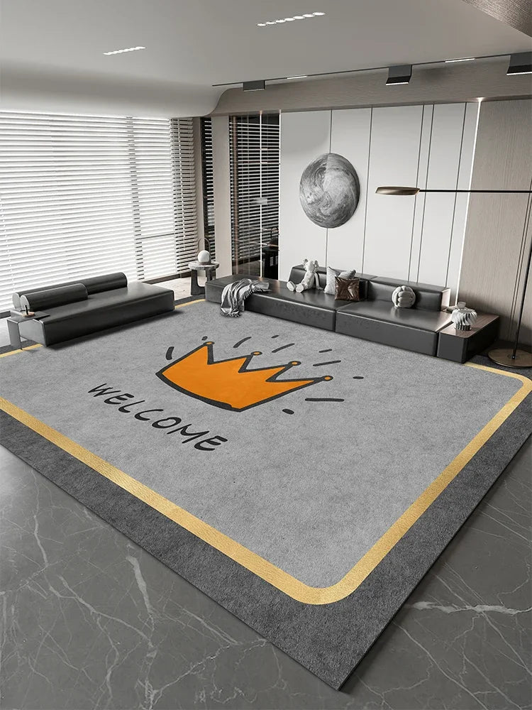 Navak Carpet Light Luxury Study Rug Large Area Nordic Style Carpets for Living Room Minimalist Bedroom Decor Bedside Carpet Home Washable Mat