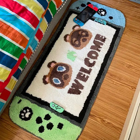 Navak Carpet Imitation cashmere cartoon super cute carpet bedside blanket bedroom ins floor mat room carpet living room full mattress