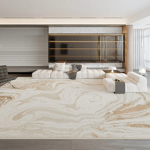 Navak Carpet Large Area Bedroom Decor Anti-slip Carpet Cream Style Carpets for Living Room Fluffy Soft Lounge Floor Mat Home Thick Plush Rug