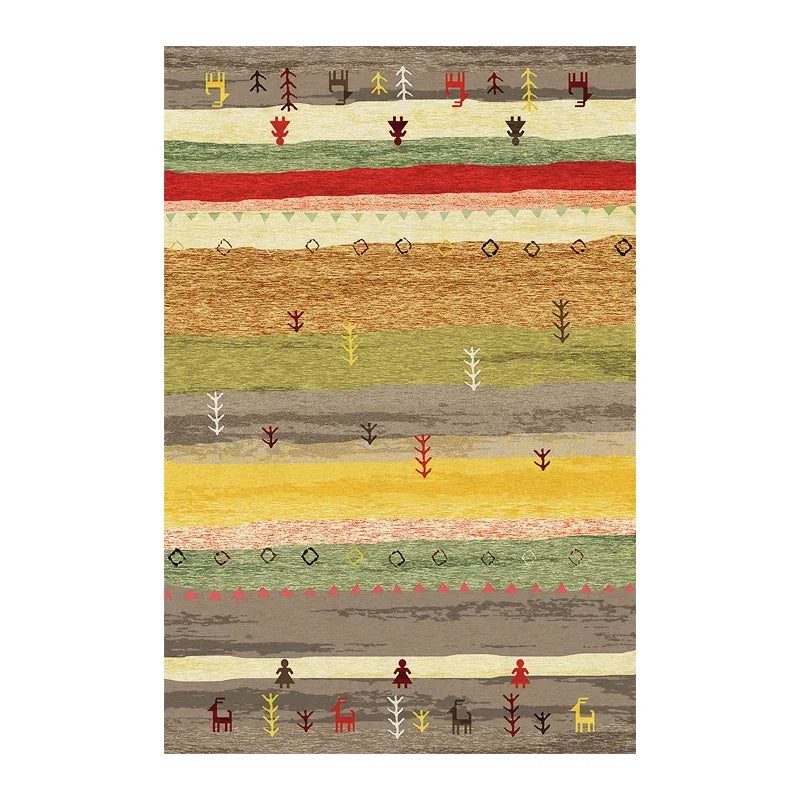 Navak Carpet Bohemian Persian-Inspired Area Rug for Living Room Bedroom Ethnic Tribal Design Soft Non-Slip Floor Mat