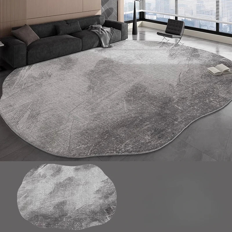 Navak Carpet Irregular Shapes Carpets for Living Room Fluffy Soft Lounge Floor Mat HomeThick Plush Rug Large Area Bedroom Decor Grey Carpet