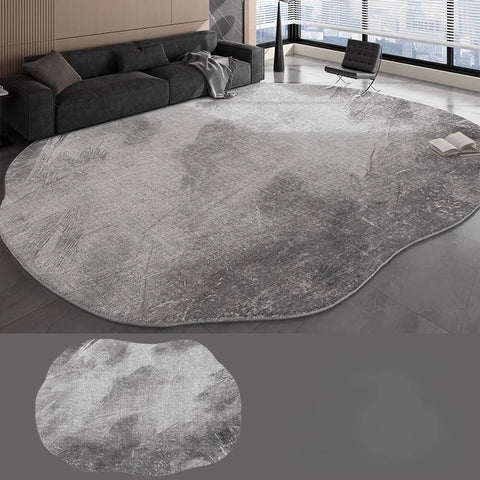 Navak Carpet Irregular Shapes Carpets for Living Room Fluffy Soft Lounge Floor Mat HomeThick Plush Rug Large Area Bedroom Decor Grey Carpet