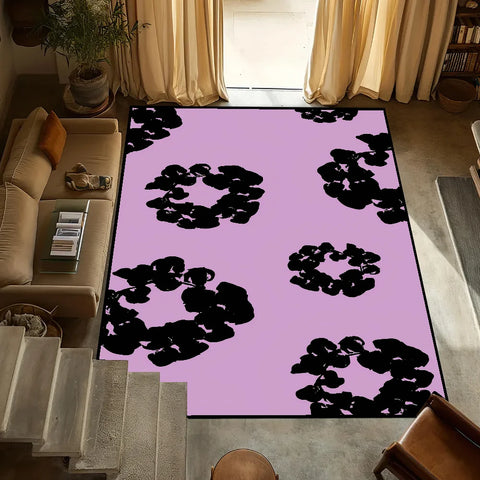 Navak Carpet small T-Tears carpet Anti-Slip Kitchen Bedroom fashion D-Denim Handmade Tufted Rug Luxury Living Room Entrance Decoration