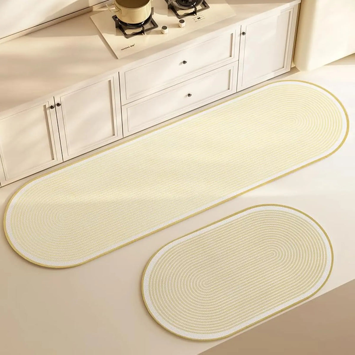 Navak Carpet Exclusive Picks 2pcs Kitchen Rug Washable Non Slip Soft Stain Resistant Mat for Floor Kitchen Laundry Room Hallway Runner Rugs Home Decor