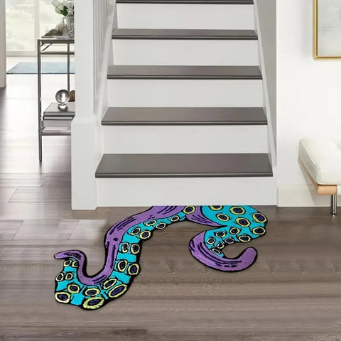Navak Carpet Exclusive Picks Home Living Room Entrance Mat Octopus Home Bedroom Decoration Living Room Bathroom Kitchen Floor Mat Anti-Slip Foot Mat